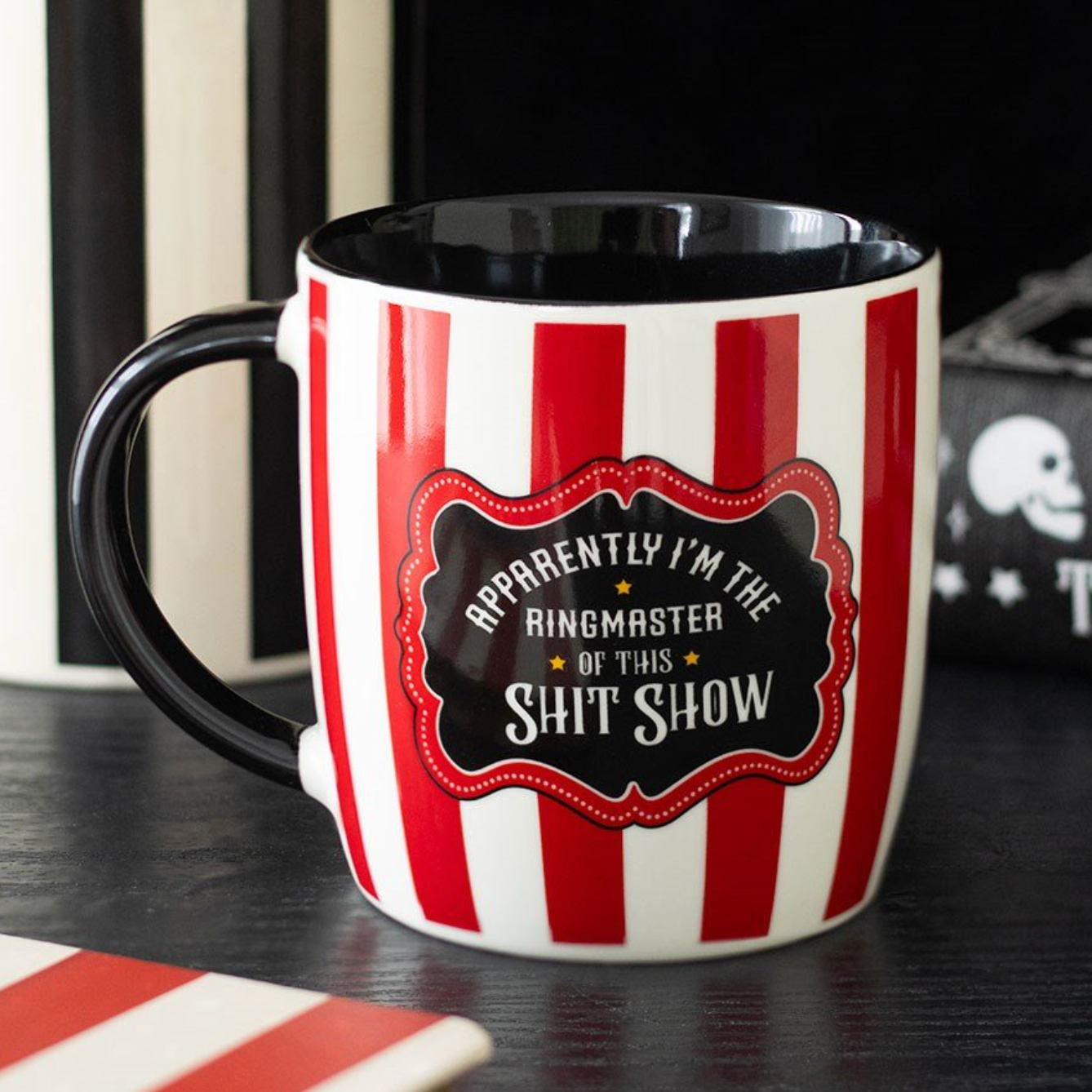 Ring master of shit show mug