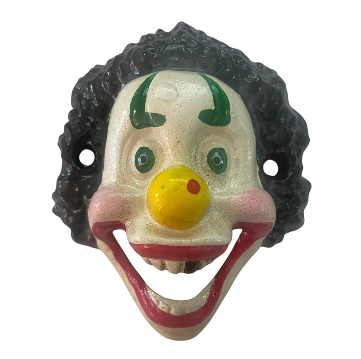 Creepy clown bottle opener hook