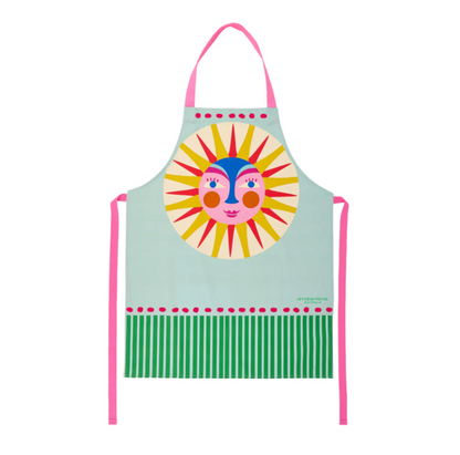 Happy sun colourful apron