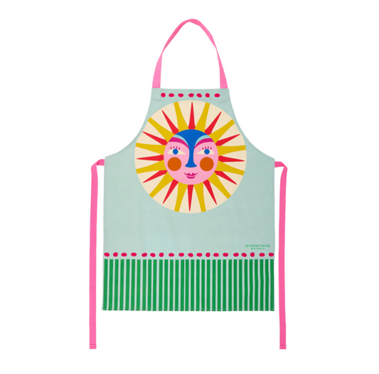 Happy sun colourful apron