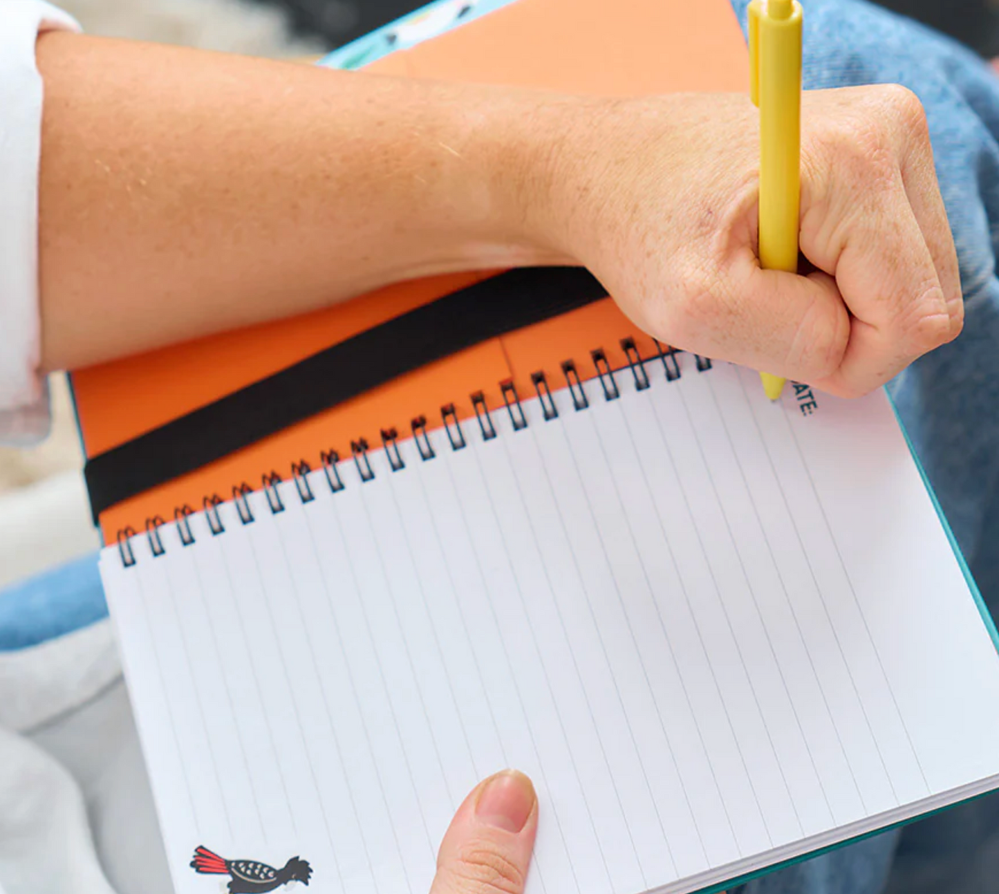 Cockatoo bird note book with pen