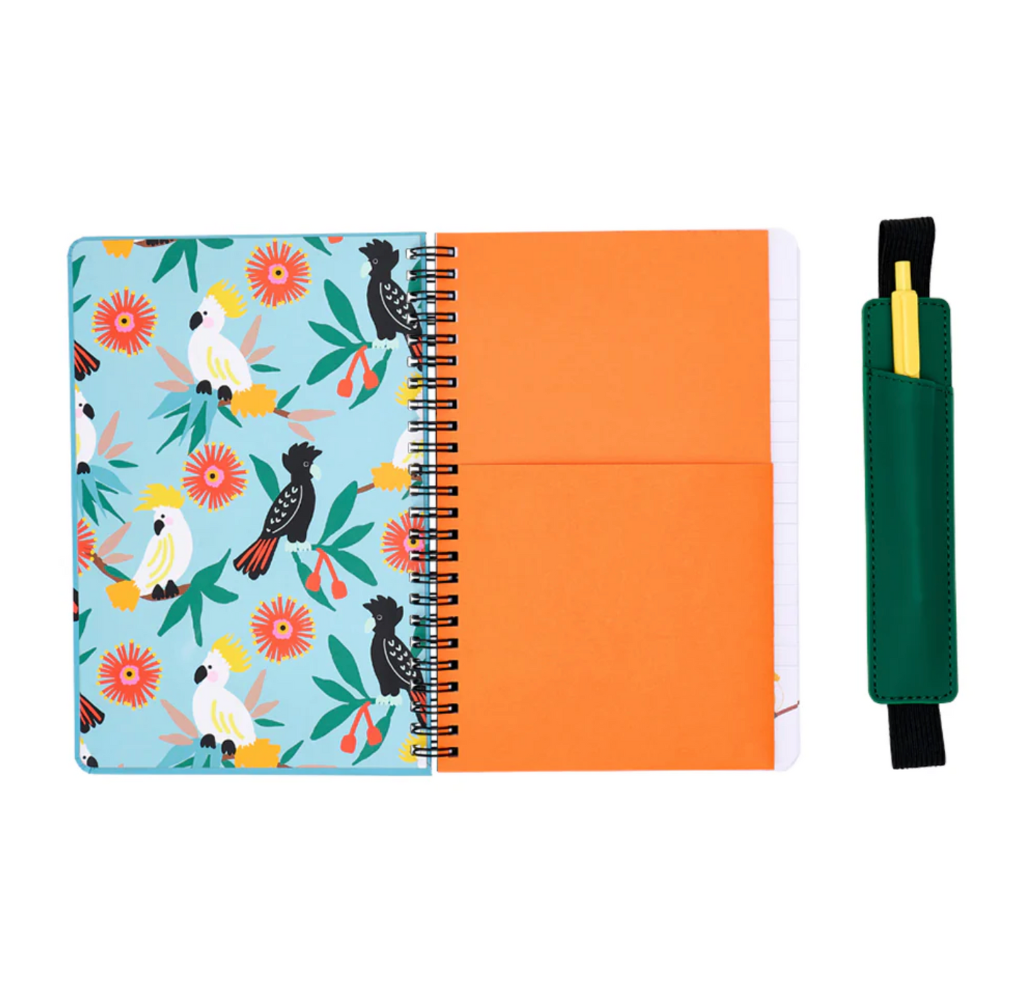Cockatoo bird note book with pen