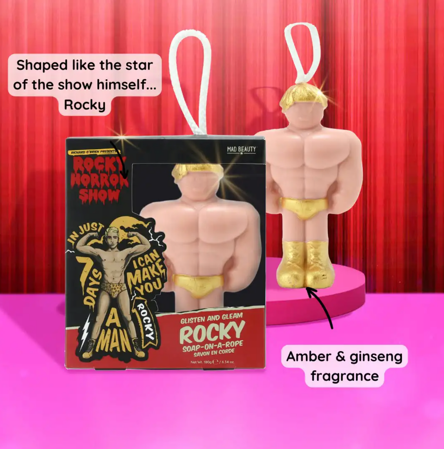 Rocky Horror soap on a rope