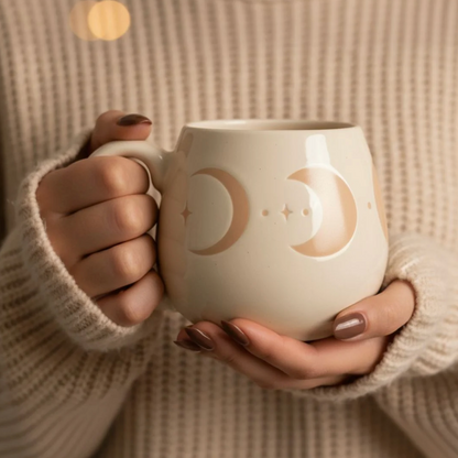 Moon phases hug mug