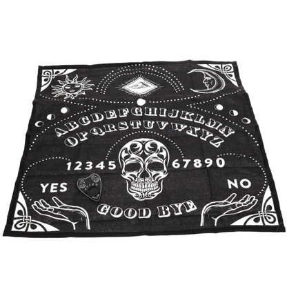 Witchy Ouija board altar table cloth with planchette