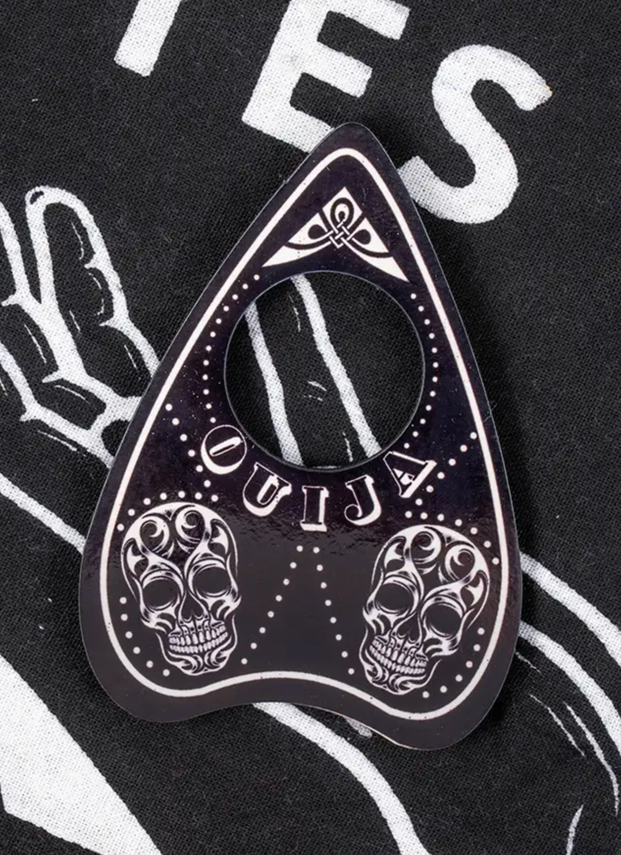 Witchy Ouija board altar table cloth with planchette