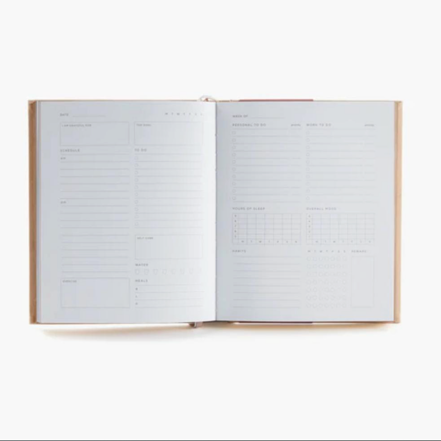 Self love / wellness care planner hardcover journal