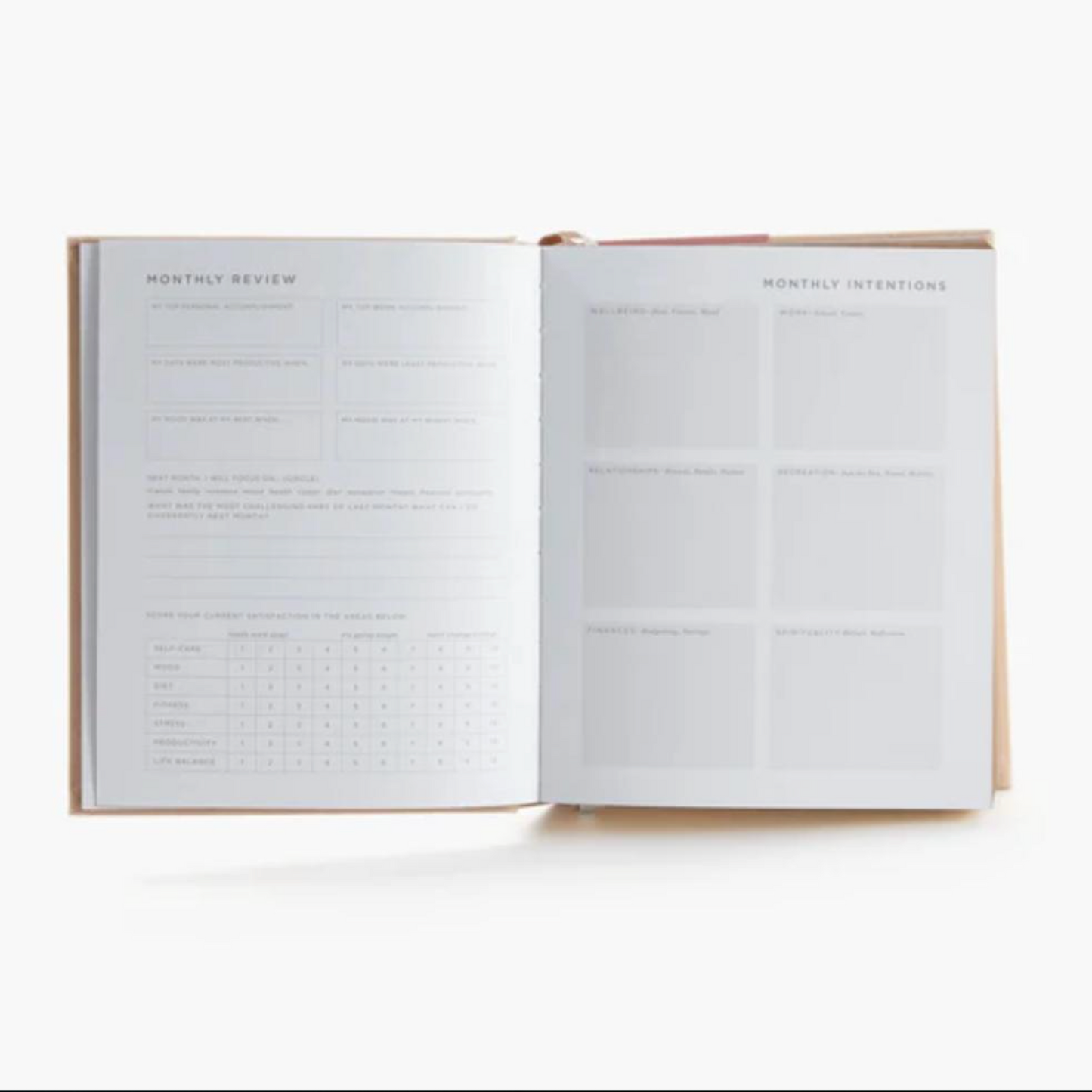 Self love / wellness care planner hardcover journal