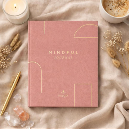 Pink mindful reflections journal