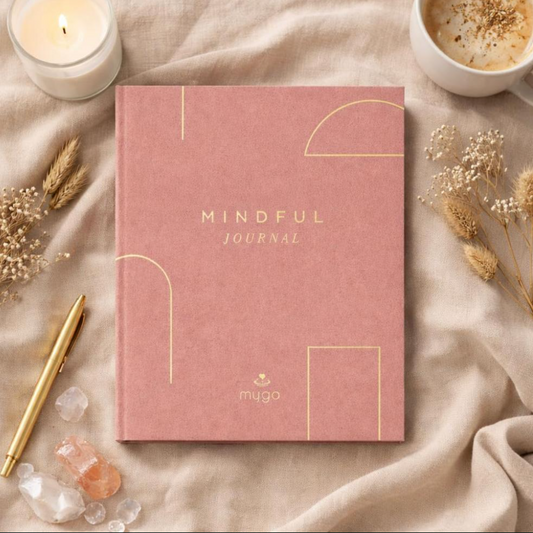 Pink mindful reflections journal