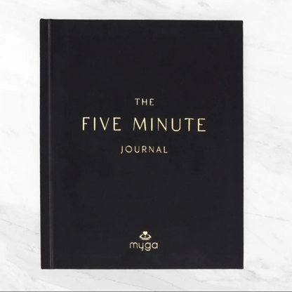 Black 5 minute reflection journal