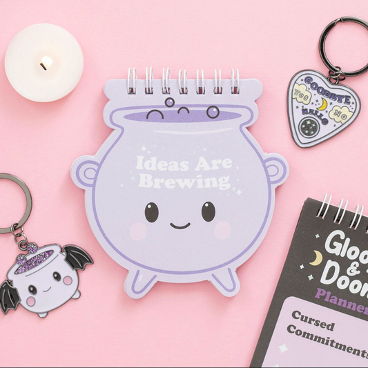 Cauldron witchy desk notepad
