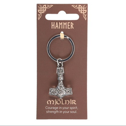 Viking Thor Mjolnir hammer key ring