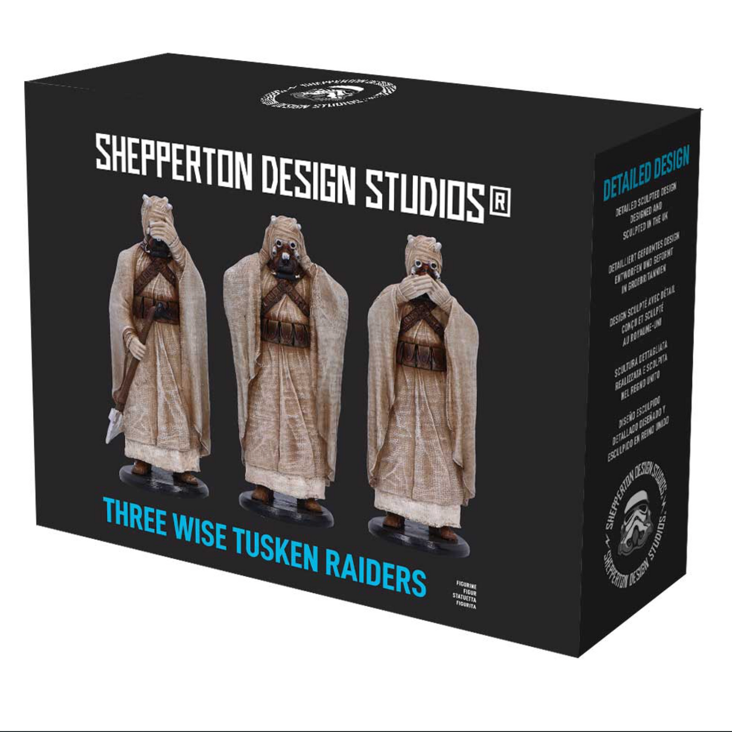 Star wars Tuskan Raider sand people statue set 3