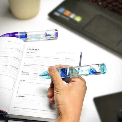 Fidget pen with drip timer