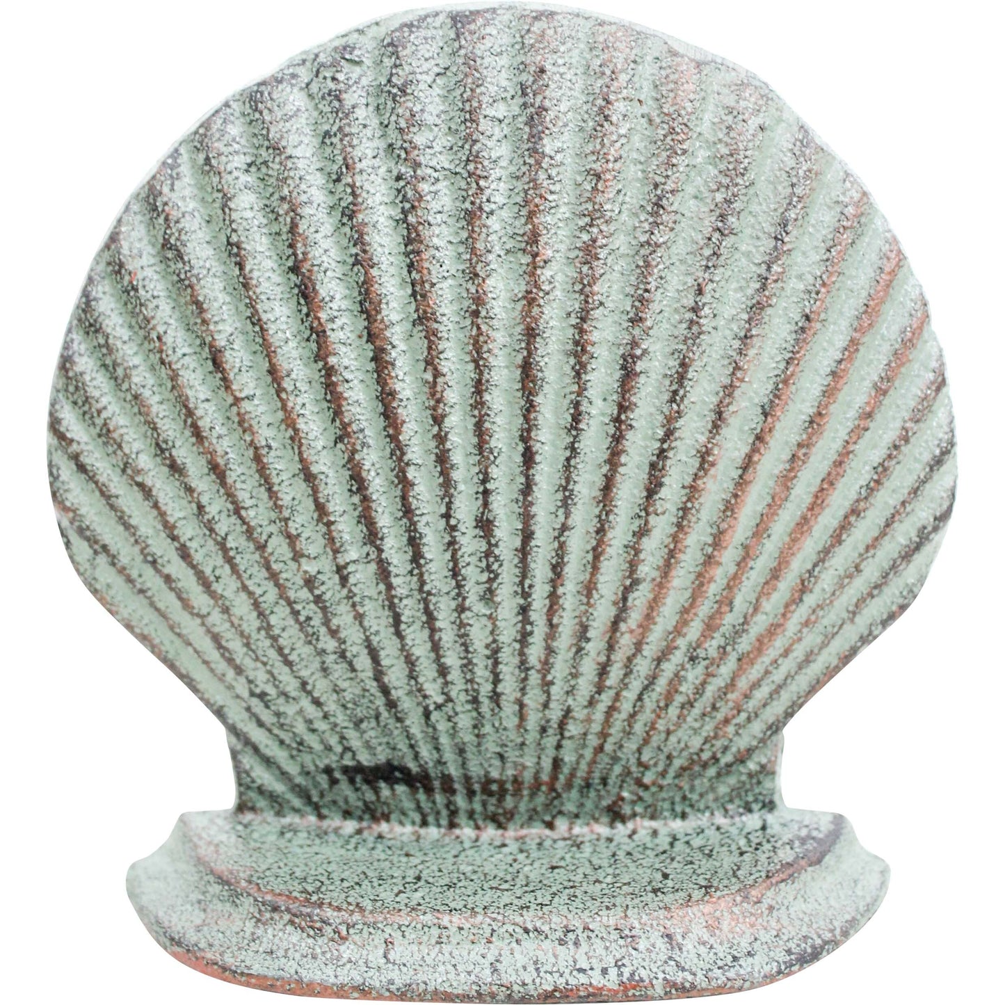 Shell cast iron vintage bookend / door stop