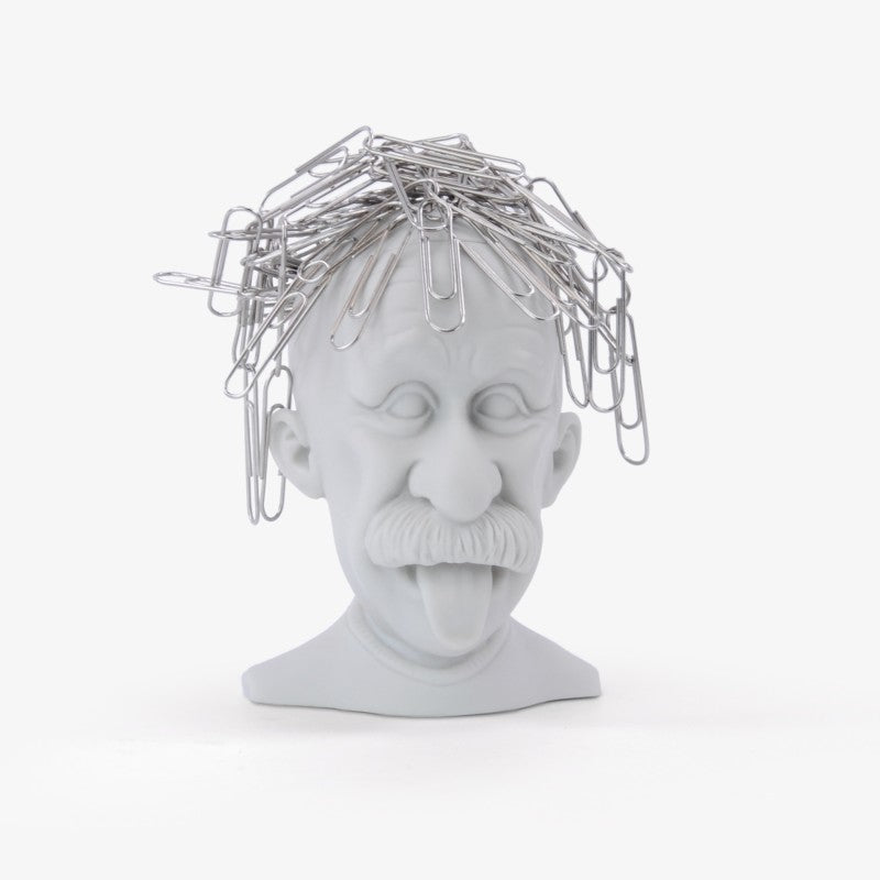 Cheeky Einstien Magnetic Desk Paperclip Holder