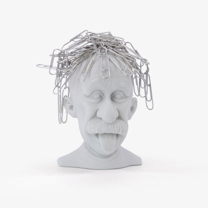 Cheeky Einstien Magnetic Desk Paperclip Holder