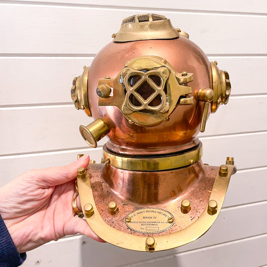 Pirate's treasure Brass n copper vintage scuba diver helmet decor collectors piece