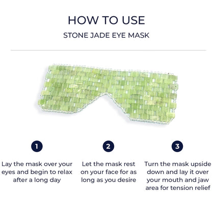 Jade crystal face eye mask