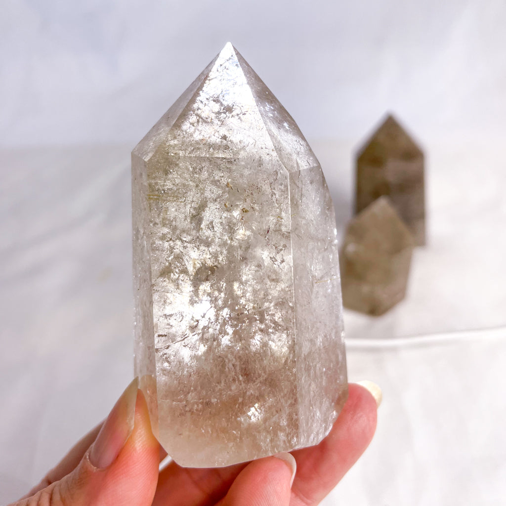 Smoky quartz crystal generator tower