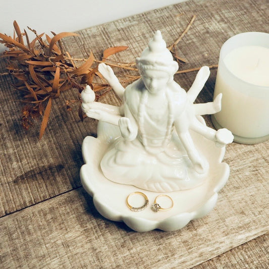 Goddess Durga statue jewellery holder