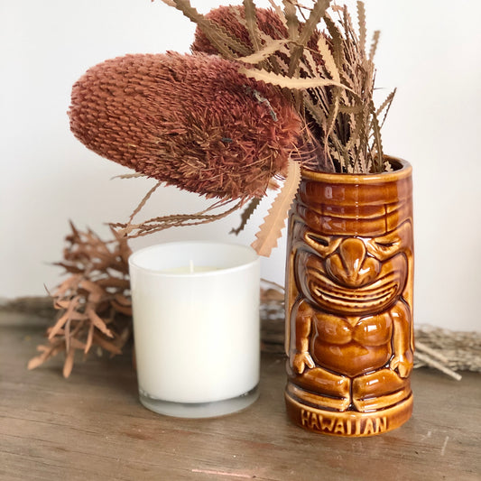 Hawaiian Maori Tiki cup vase