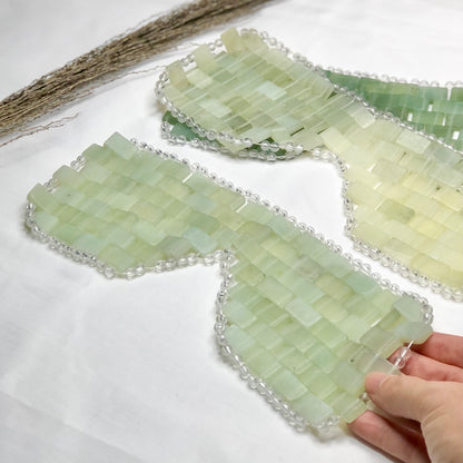 Jade crystal face eye mask
