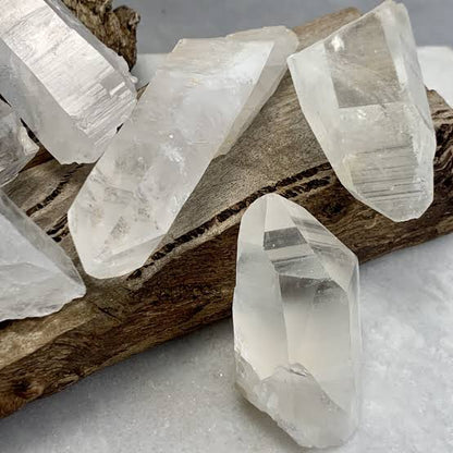 Clear Quartz Crystal point natural raw stone