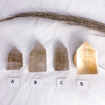 Smoky quartz crystal generator tower