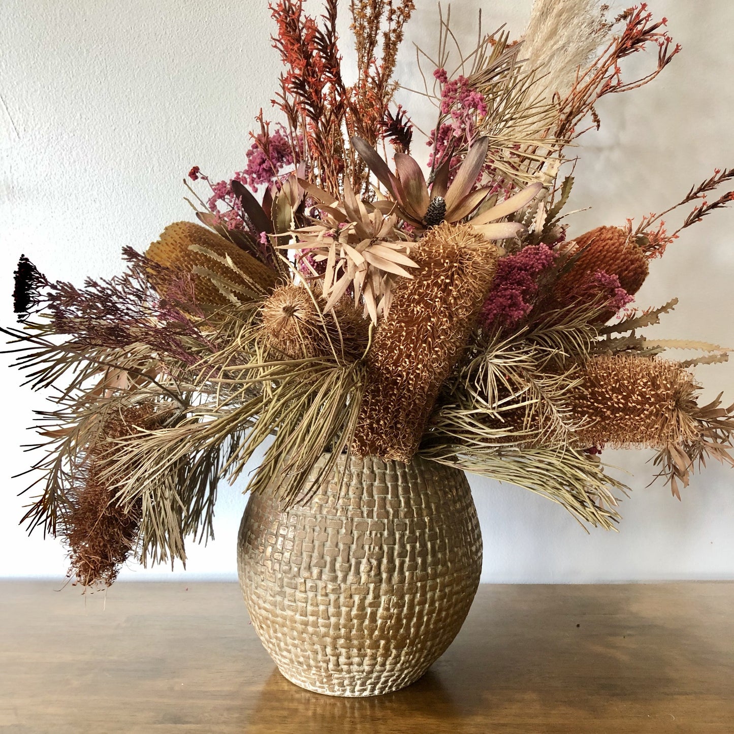 Bronze clay planter pot vase