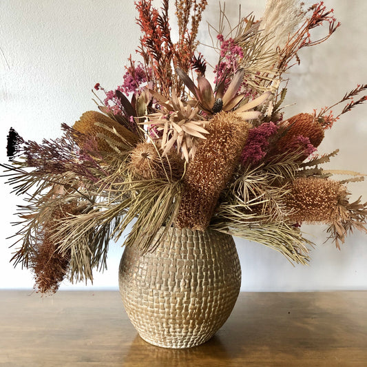 Bronze clay planter pot vase