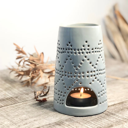 Oil burner tea light candle holder