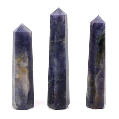 Sunstone + Iolite crystal generator point tower
