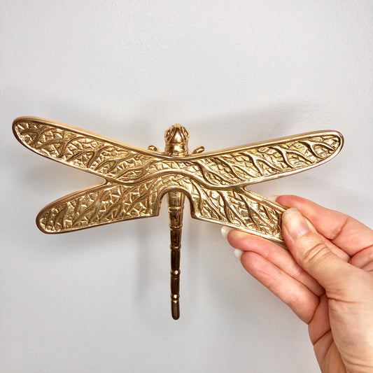 Dragonfly brass statue