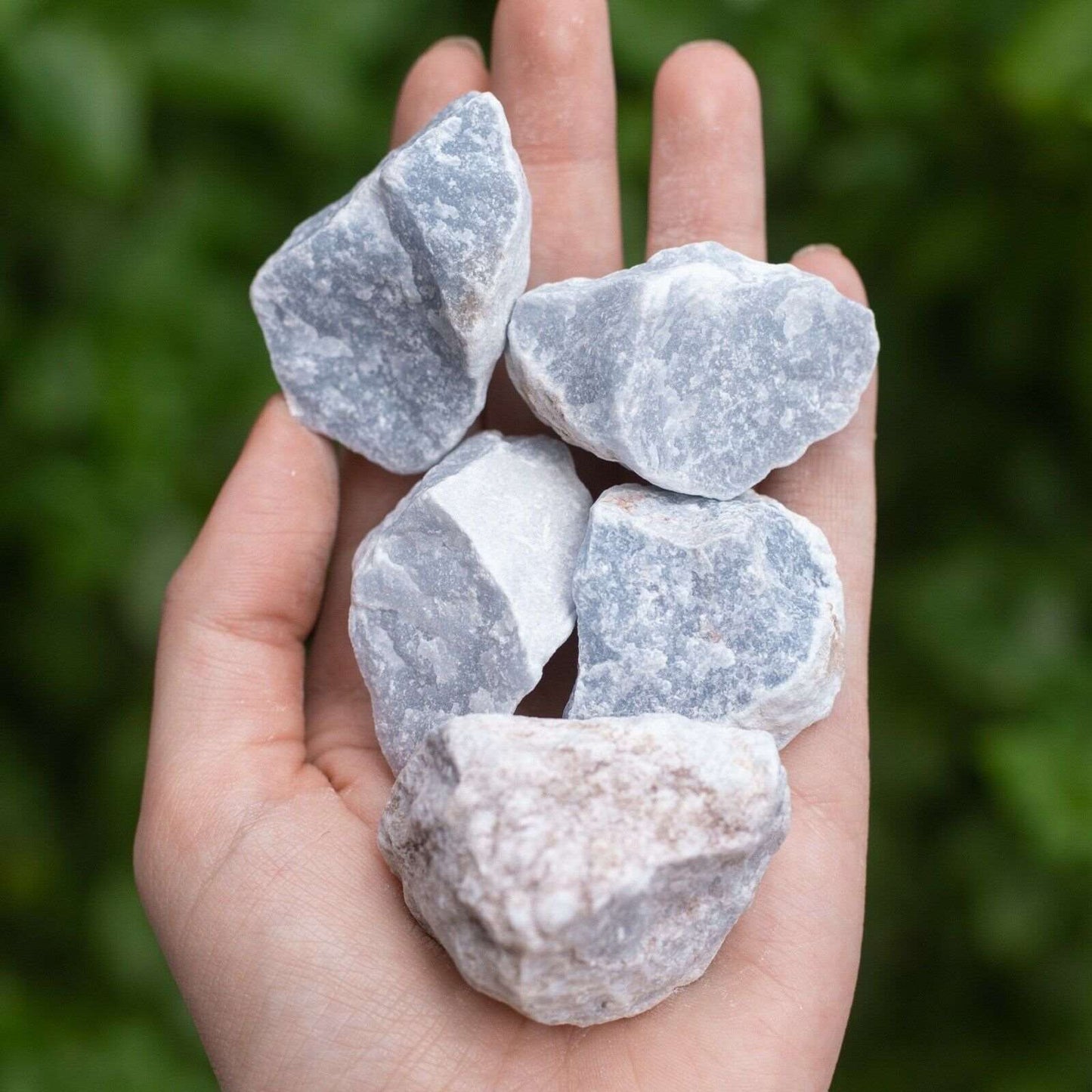 Angelite crystal rough chunk stone