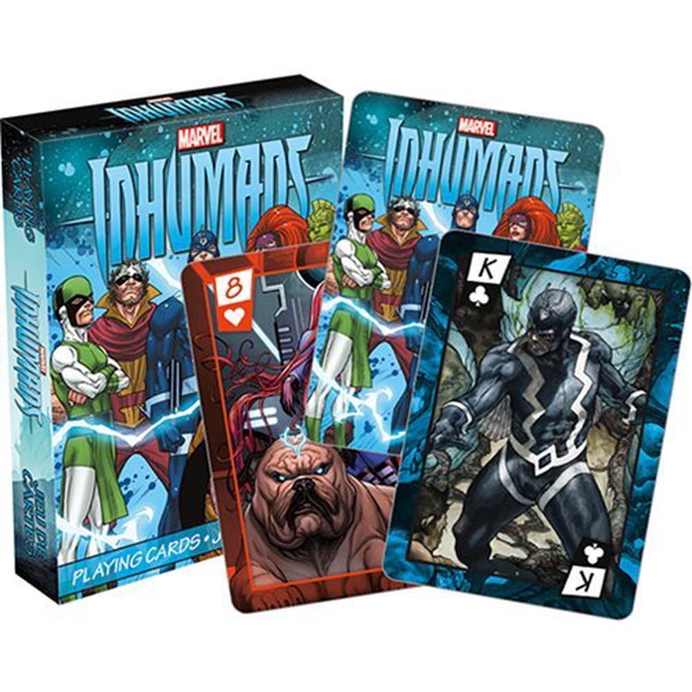 Marvel Inhumans superhero playing cards game