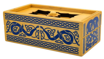 Viking sea chest secret wooden puzzle box
