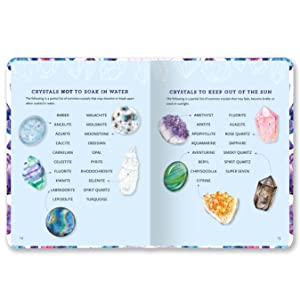 Crystals journal / crystal gold lined notebook