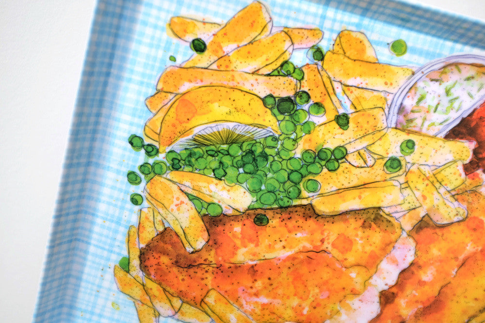 Fish n chips plate / platter