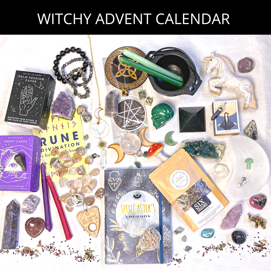 Witchy Crystal Christmas countdown / xmas advent calendar gift box - limited edition - wiccan / occult / witchy christmas gift