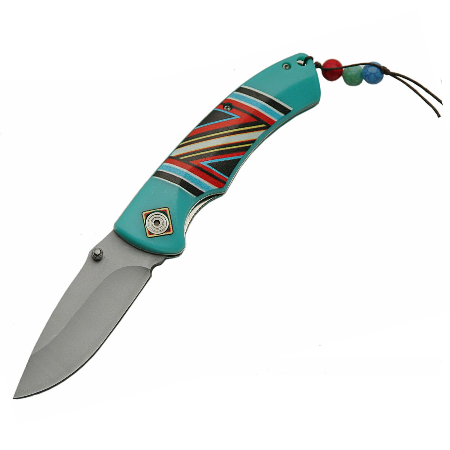Native American Indian pocket knife - stripes