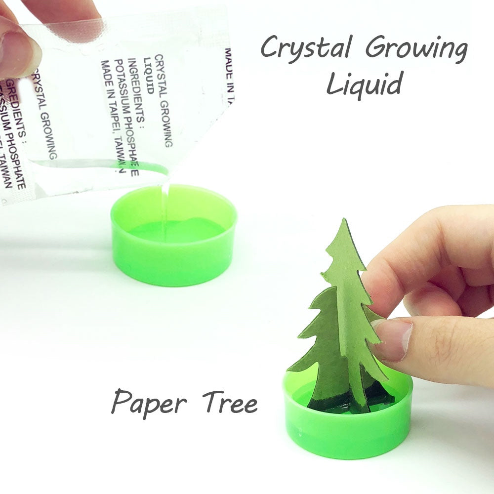 Magical growing crystal tree