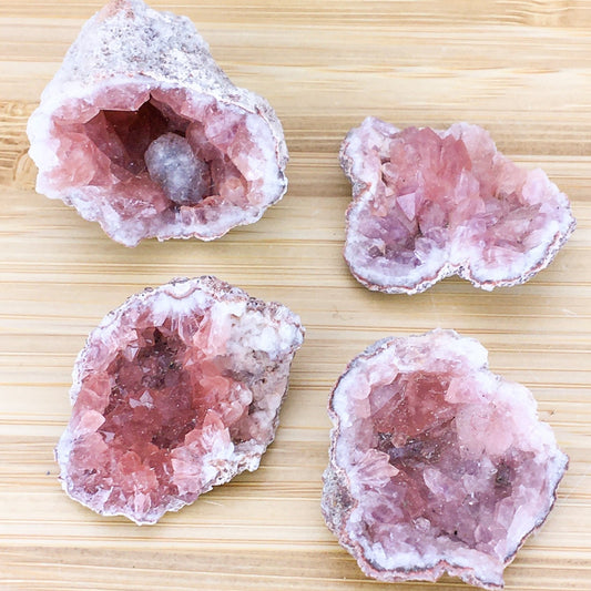 Pink Amethyst crystal cluster