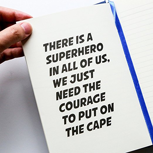 Super thoughts cloth covered inspirational journal
