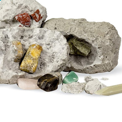Lucky dip crystal gem excavation toy kit