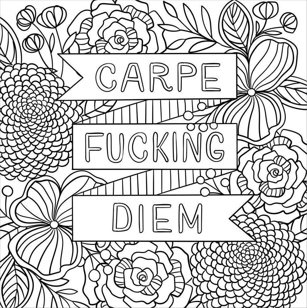 Inner f*cking peace colouring book