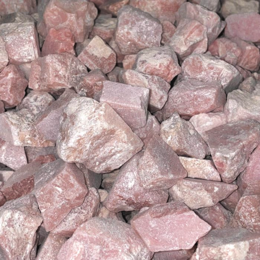 Pink opal crystal rough / raw chunk