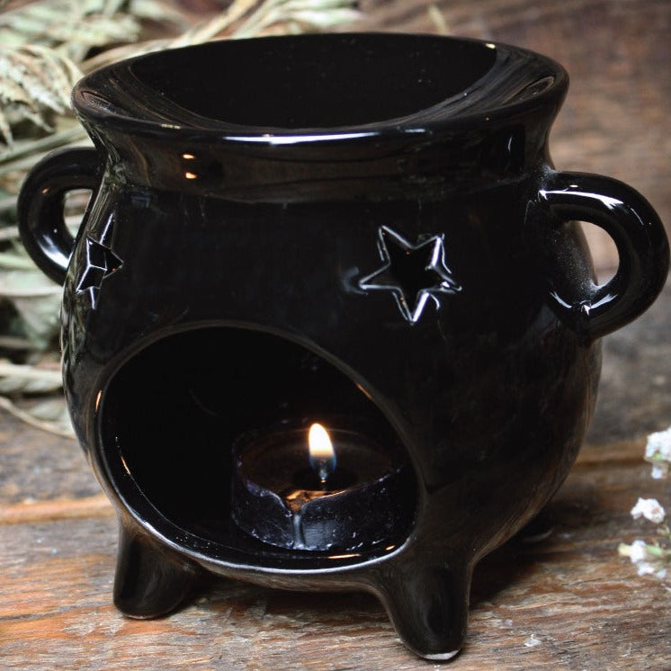 Cauldron candle holder / witches essential oil pot