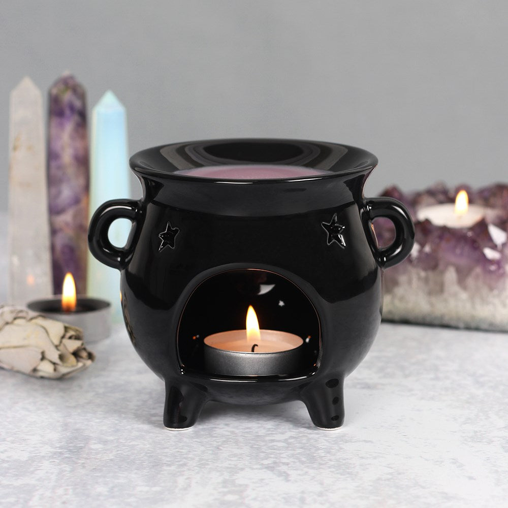 Cauldron candle holder / witches essential oil pot